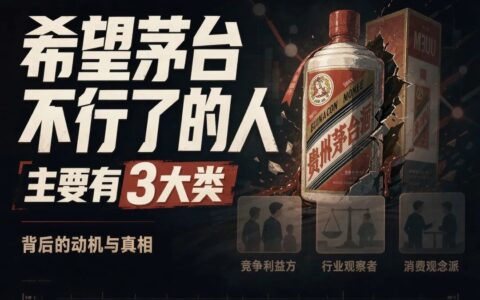希望茅台不行了的人，主要有3大类