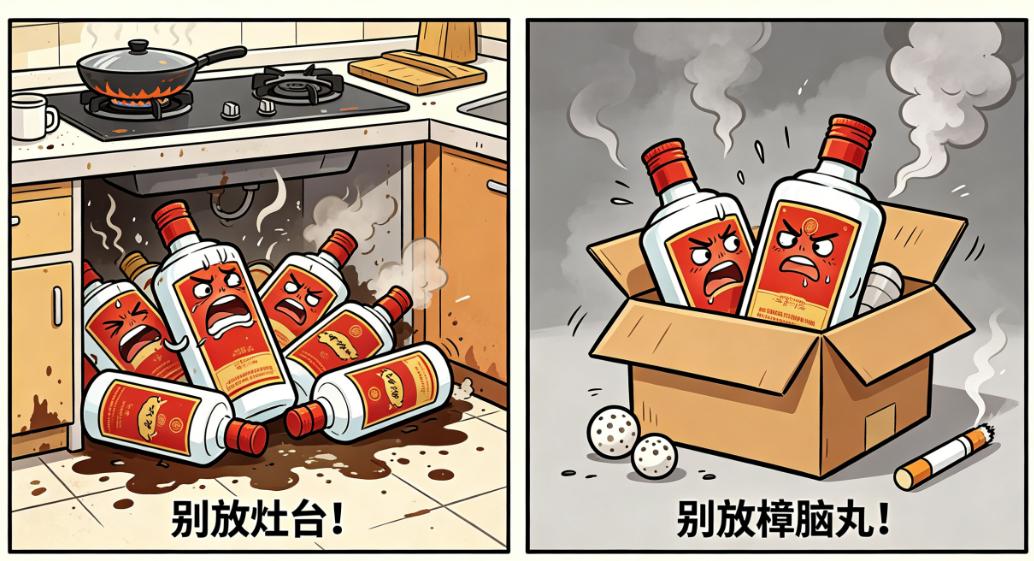 家里存放茅台有哪些禁忌？存酒 “4 不放”，防止跑酒变酸浪费好酒