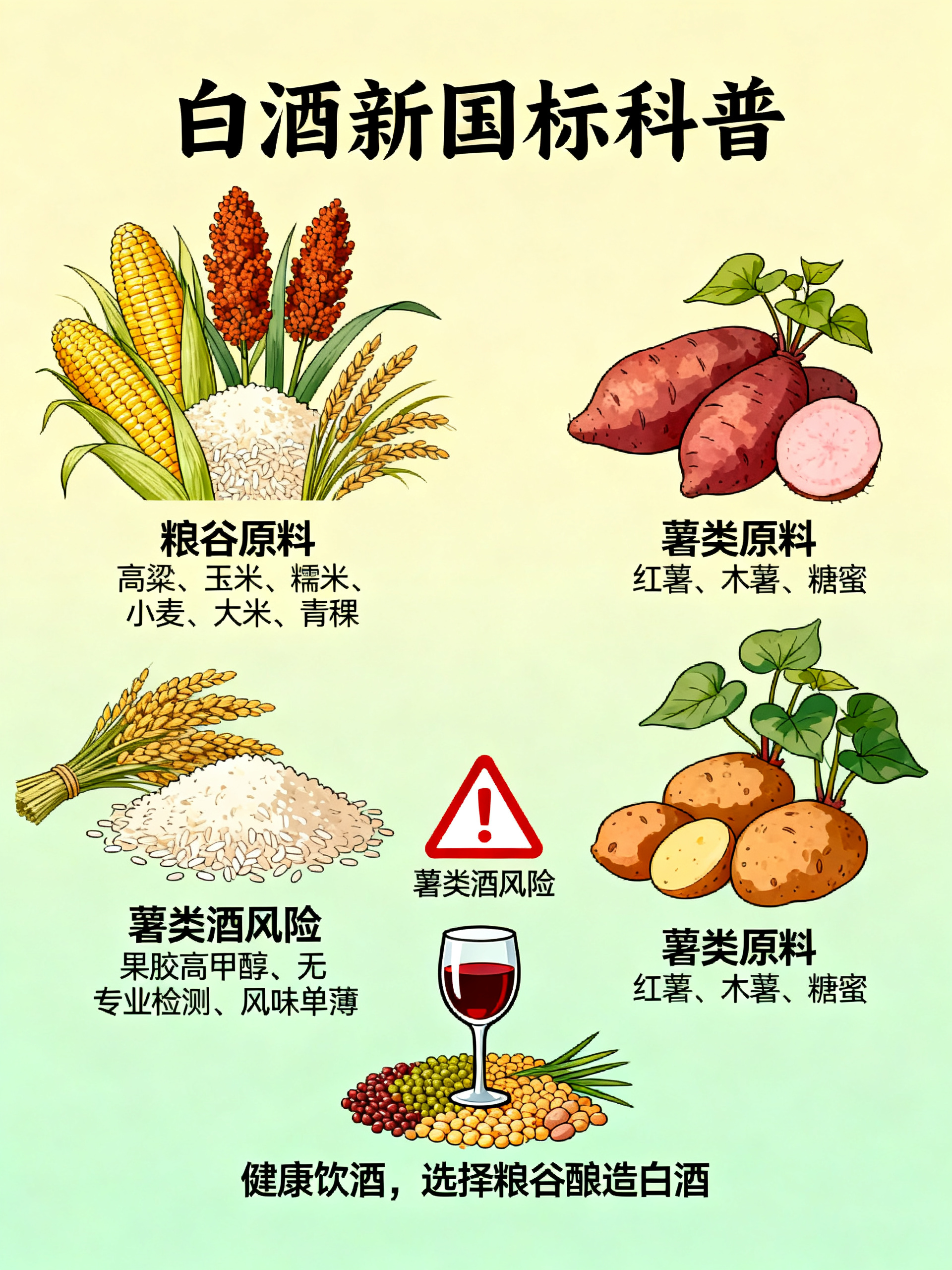 地瓜烧红薯酒是白酒吗？白酒新国标给出答案，喝酒要留意