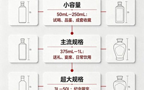 别只认500ml一斤装茅台！从50ml小酒到50L巨坛，规格全梳理