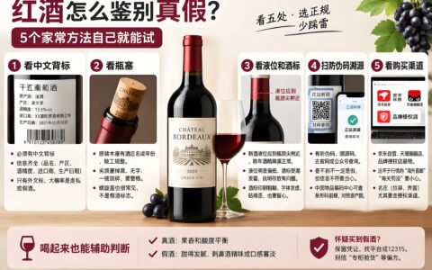 红酒怎么鉴别真假：5个家常方法自己就能试（2026）