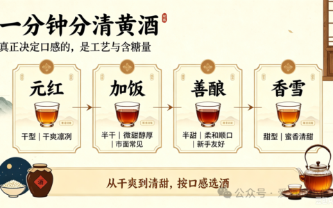 一分钟分清黄酒！花雕、冬酿、加饭、女儿红，别再喝混了