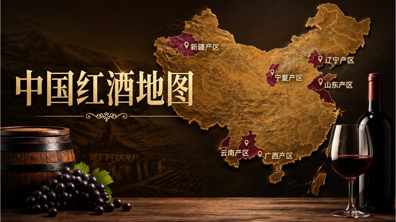中国红酒地图