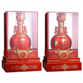 百年牛栏山53度500毫升(大师之作福禄双全)