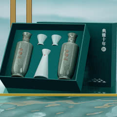 会稽山 典雅十年青瓷双瓶 花雕酒半干型 酒