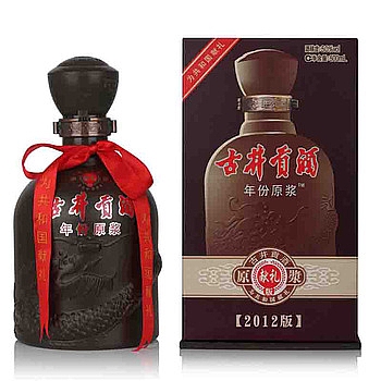 古井贡酒年份原浆45度500毫升（2012年献礼版） 产品图