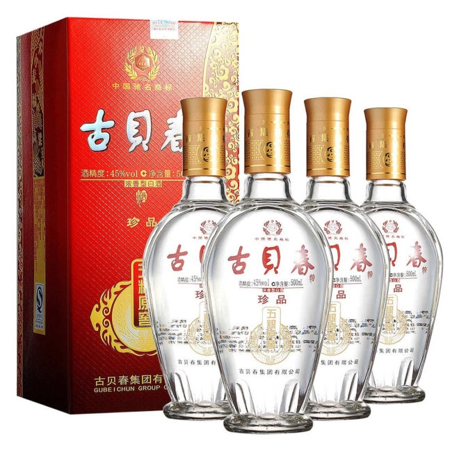 古贝春五粮原窖45度500毫升（珍品4瓶套装） 产品图