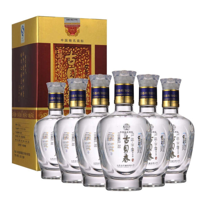 古贝春38度250毫升（金三星6瓶套装）. 产品图