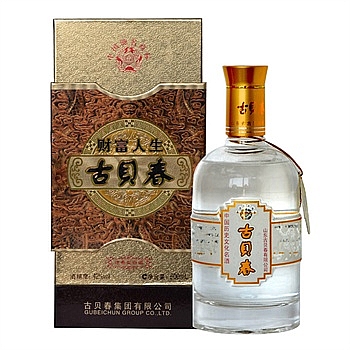 古贝春42度500毫升（财富人生） 产品图