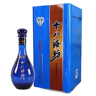 衡水老白干十八酒坊42.8度500毫升（蓝钻（蓝盒）） 产品图