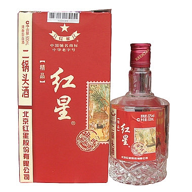 红星二锅头52度500毫升（精品清邮） 产品图