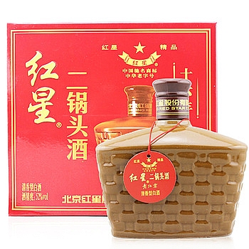 红星二锅头52度450毫升（老北京十六年） 产品图
