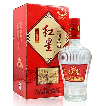红星二锅头5年52度450毫升（陈酿） 产品图