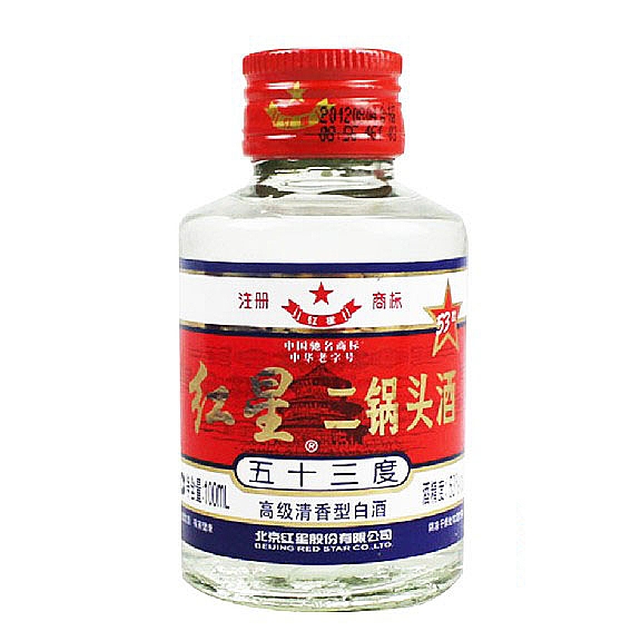 红星炸弹二锅头53度100毫升