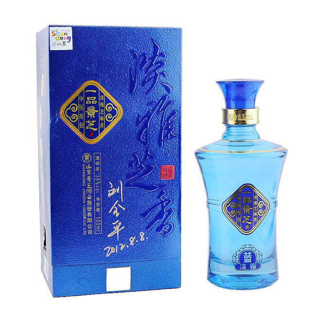景芝一品景芝38度500毫升（蓝淡雅） 产品图