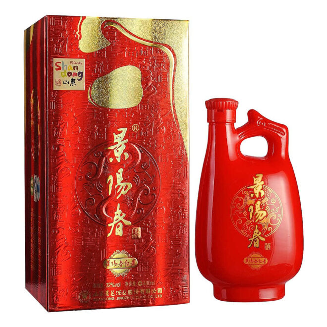 景芝景阳春32度480毫升（红瓷） 产品图