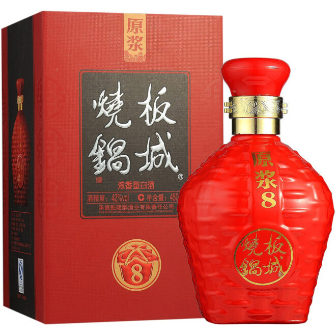 板城烧锅8年原浆42度450毫升（酒篓） 产品图