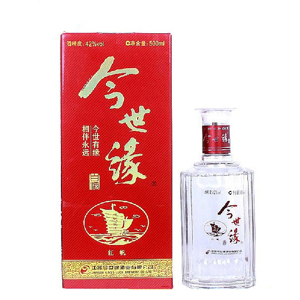 今世缘42度500毫升（红帆）