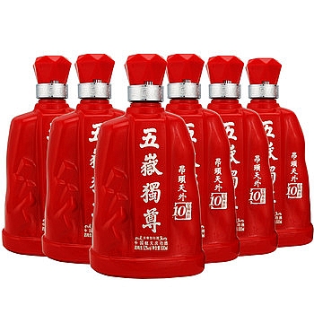 泰山10年五岳独尊52度500毫升（六瓶装）（500ml） 产品图