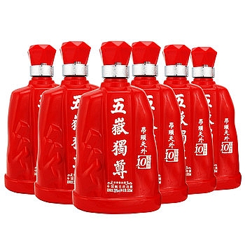 泰山10年五岳独尊39度500毫升（六瓶装）（500ml） 产品图