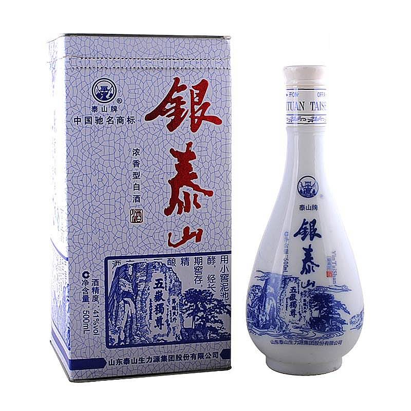 泰山金银泰山酒41度500毫升（银泰山）