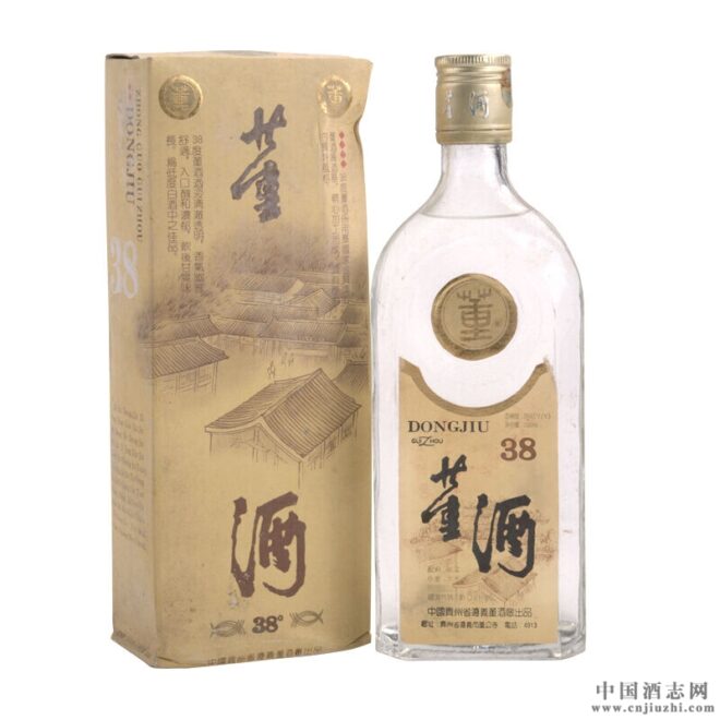 董酒黄标90年代早期38度董香型500ml 产品图