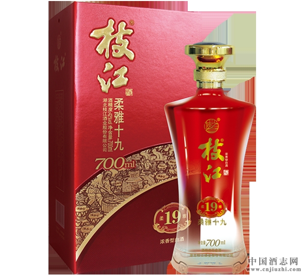 枝江柔雅经典19 42度500毫升（红色） 产品图
