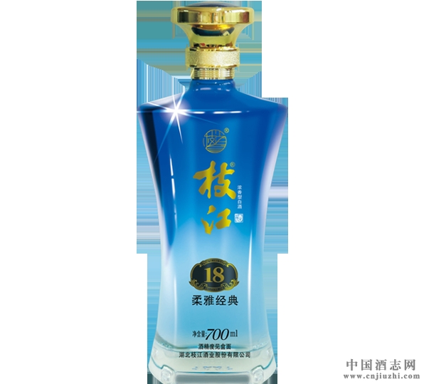 枝江柔雅经典18 42度700毫升（蓝色） 产品图